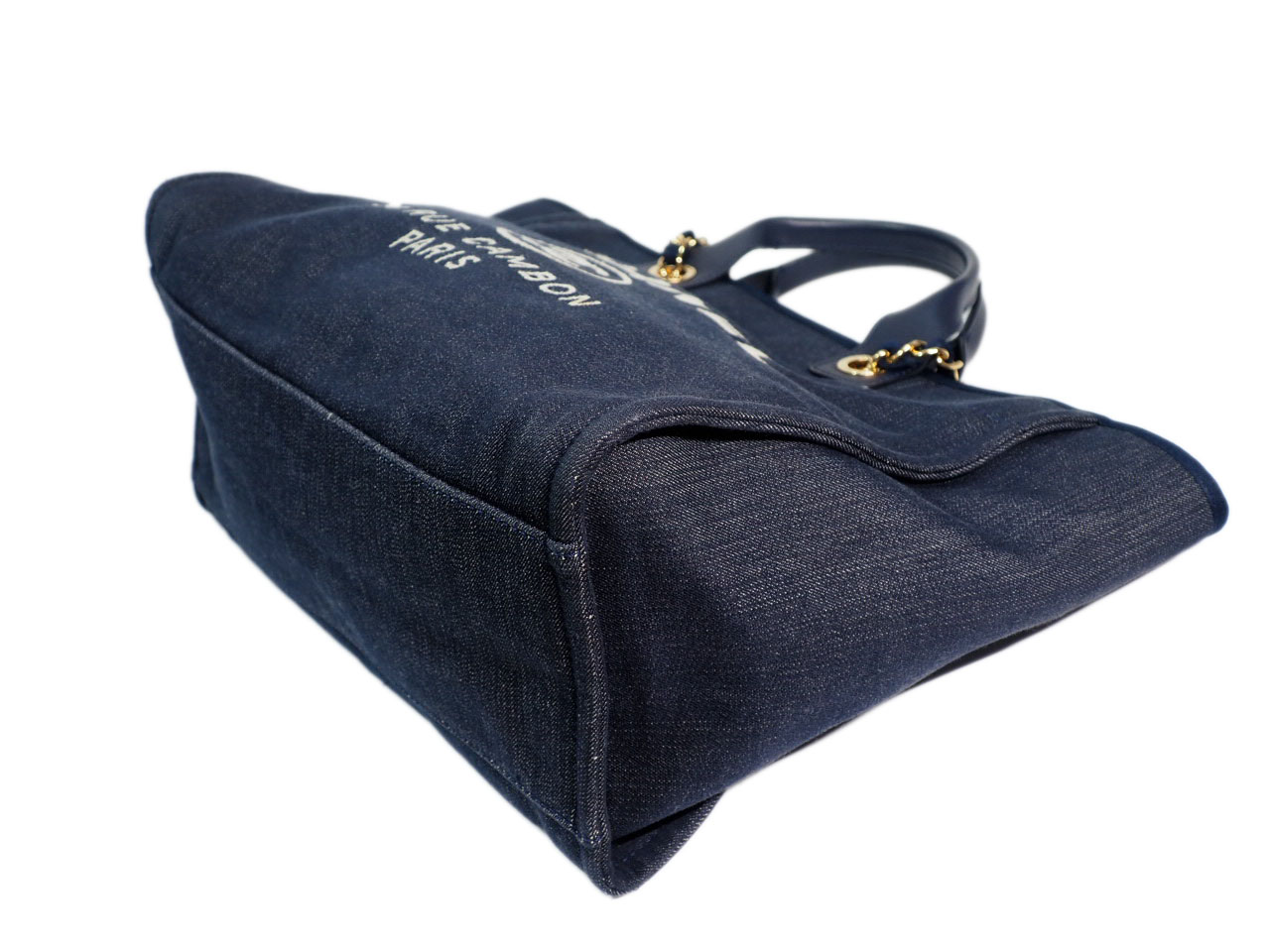 Chanel 176709907 S/S12 Blue Denim Cabas Large Tote - Image 7