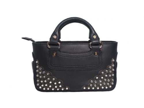 Celine Crystal SilverBlack Calf Mini Boogie ( Limited Collection )