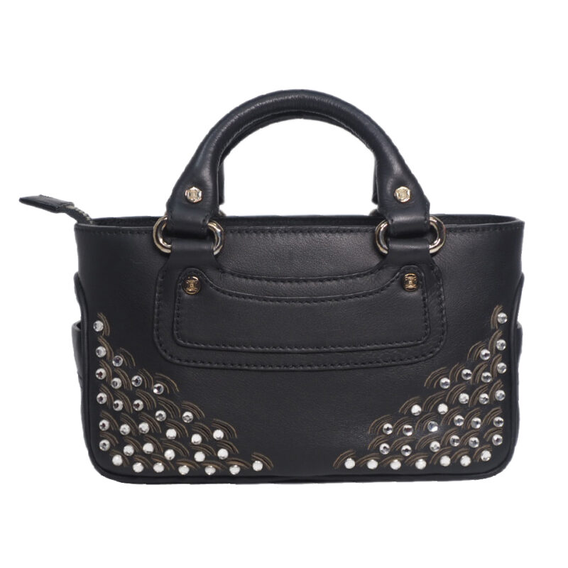Celine Crystal SilverBlack Calf Mini Boogie (  Limited Collection )