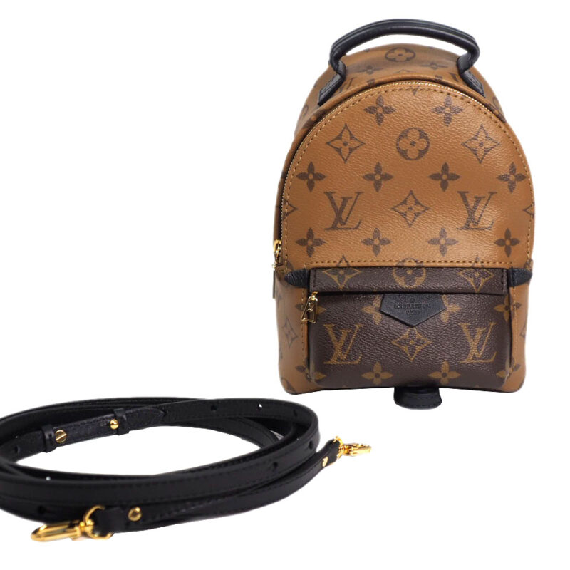 Louis Vuitton M44872 Monogram Reverse Palm Springs Mini Backpack/ Crossbody Bag ( FL2260)