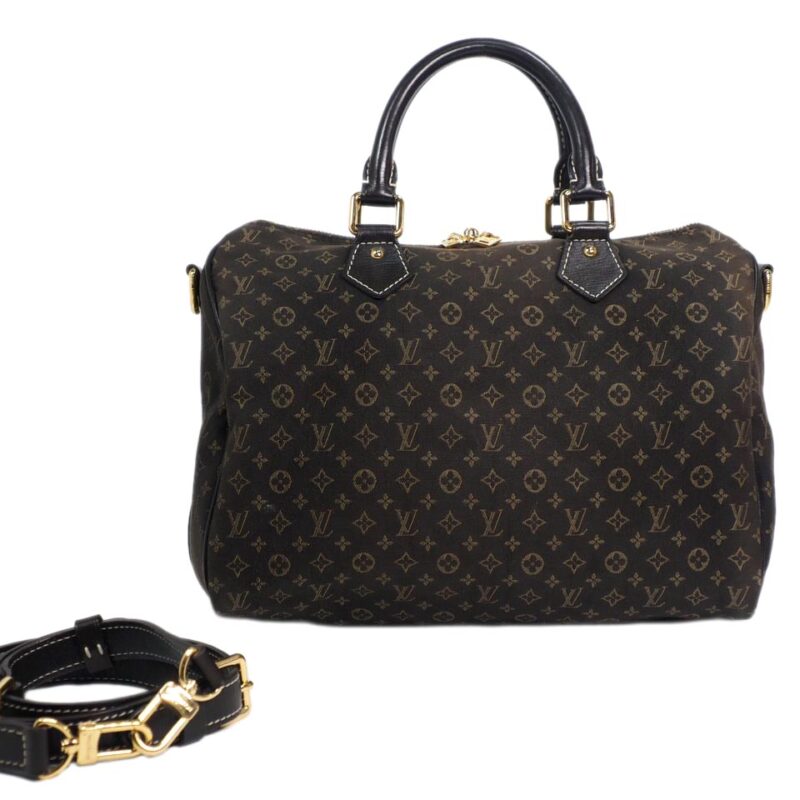 Louis Vuitton M56702 Monogram Idylle Fusain/ Charcoal Speedy Bandouliere 30 (MB2137)