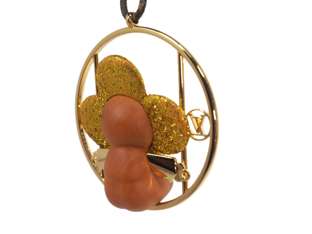 Louis Vuitton GI0302 Glitter Gold Decoration Vivienne Swing Ornament / Bag Charm - Image 8