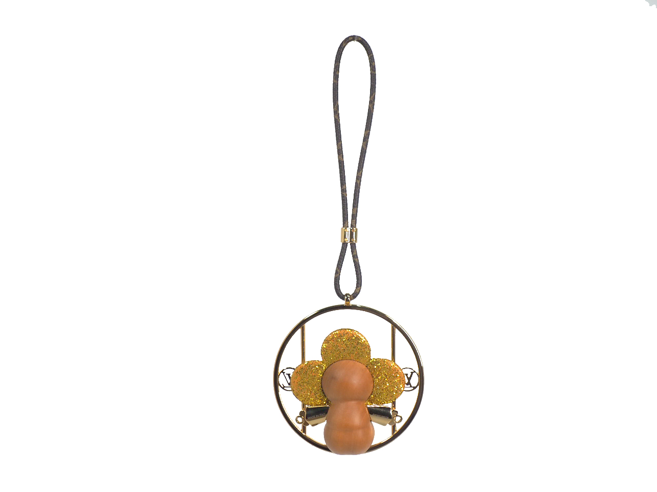 Louis Vuitton GI0302 Glitter Gold Decoration Vivienne Swing Ornament / Bag Charm - Image 14