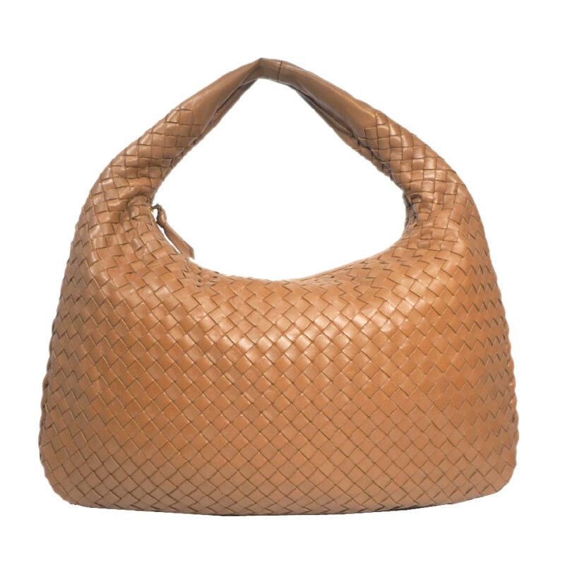 Bottega Veneta 115653 Walnut Brown Woven Hobo Small