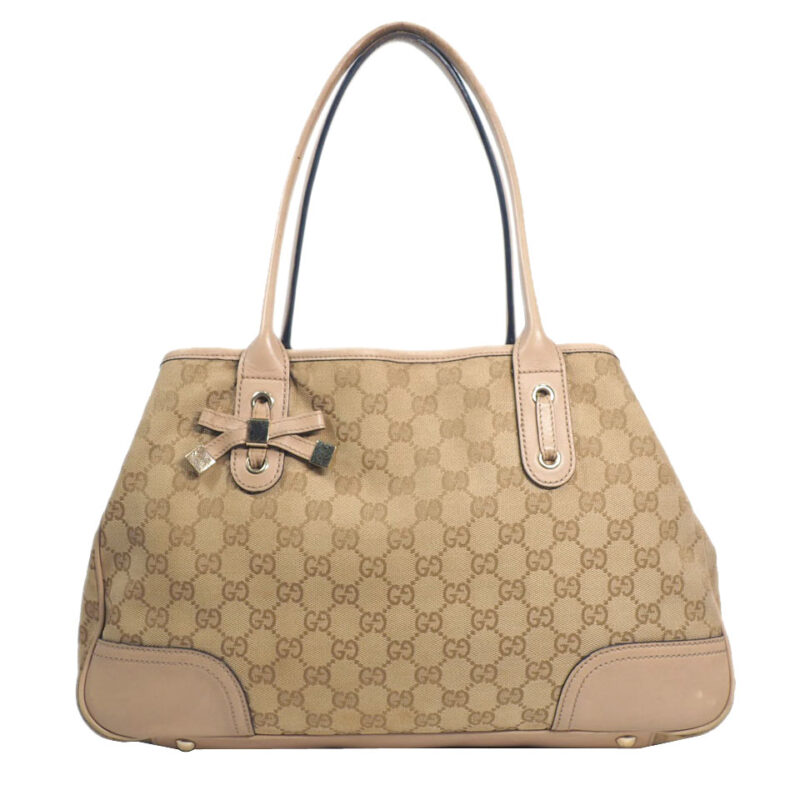 Gucci 163805 Pink Beige GG Princy Shopping Tote