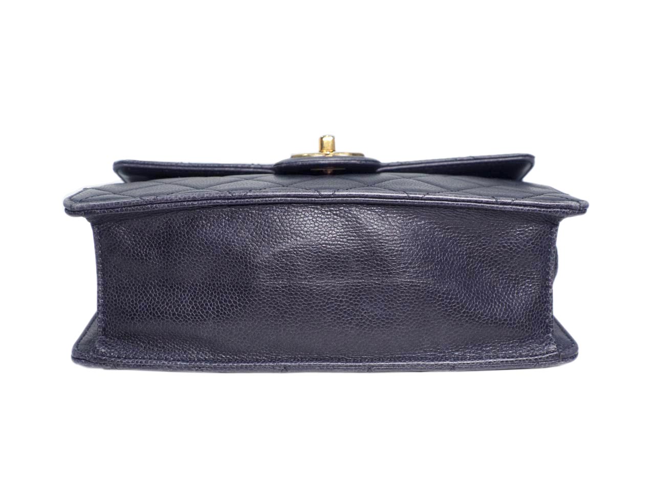 Season Collection ! Chanel 18685887 Dark Grey Caviar Chunky Chain Flap Bag in Brass Gold Hardware - Image 5
