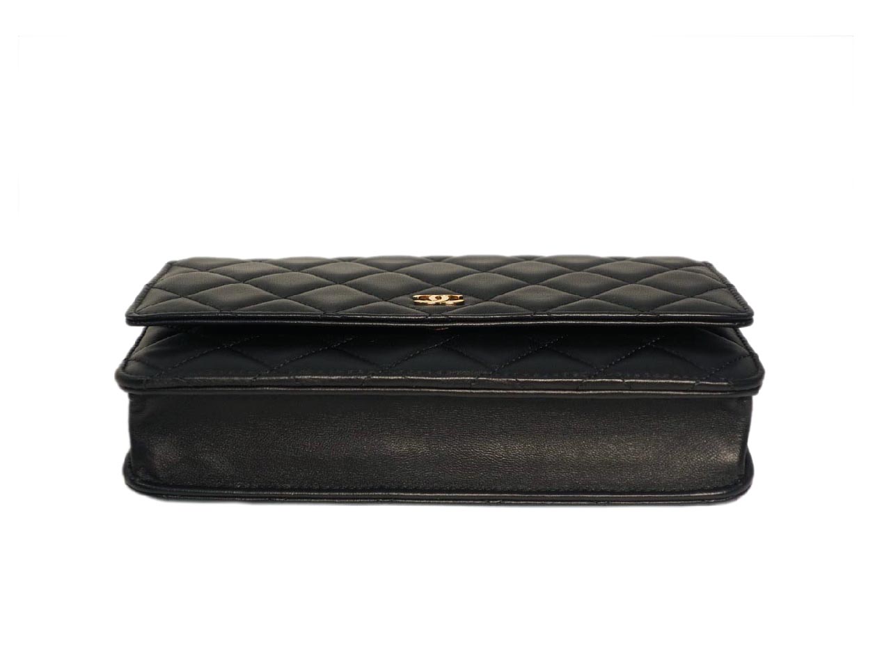 Chanel 16834454 Black Lambskin Wallet on Chain Gold Hardware - Image 5