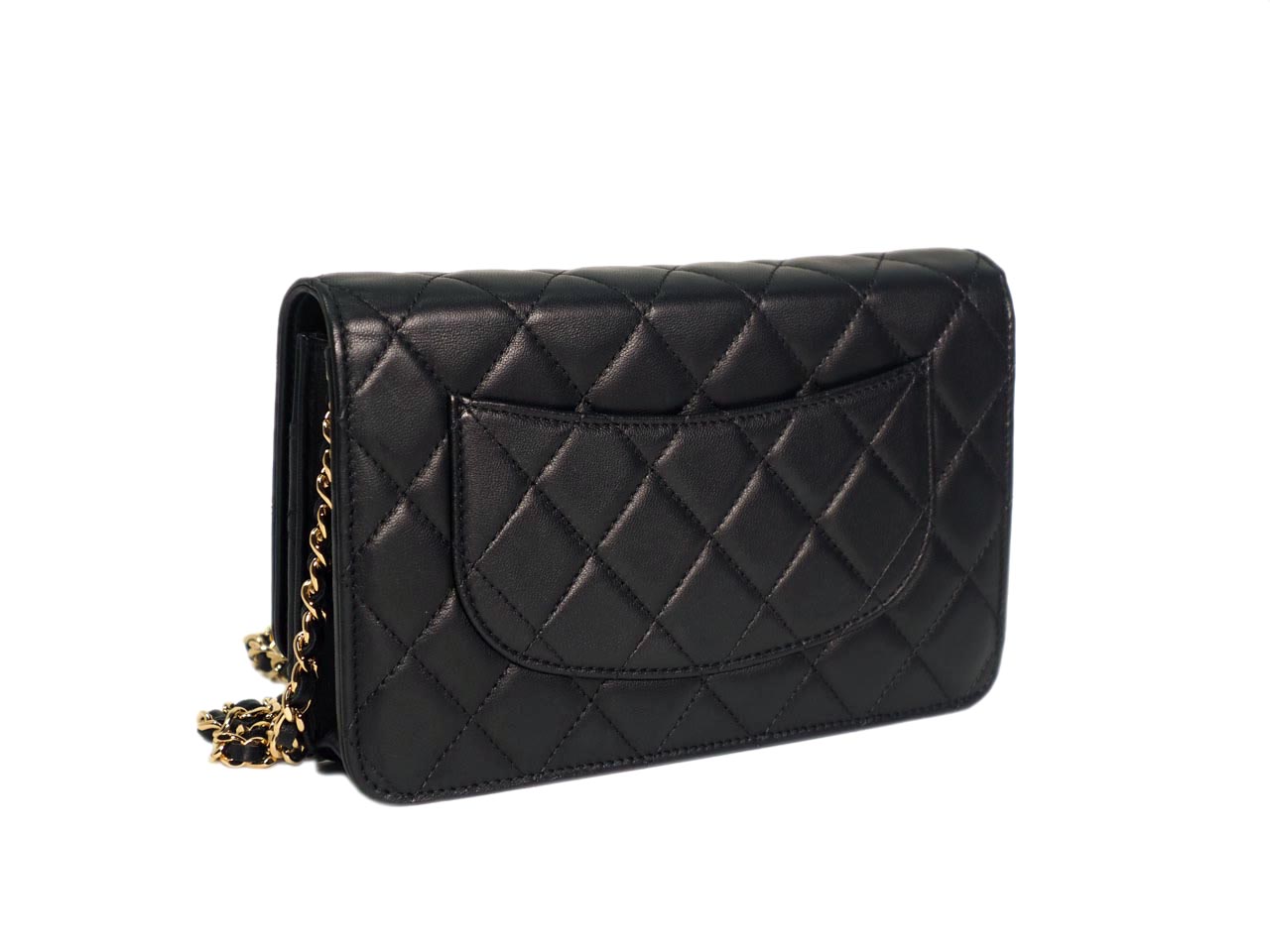 Chanel 16834454 Black Lambskin Wallet on Chain Gold Hardware - Image 4