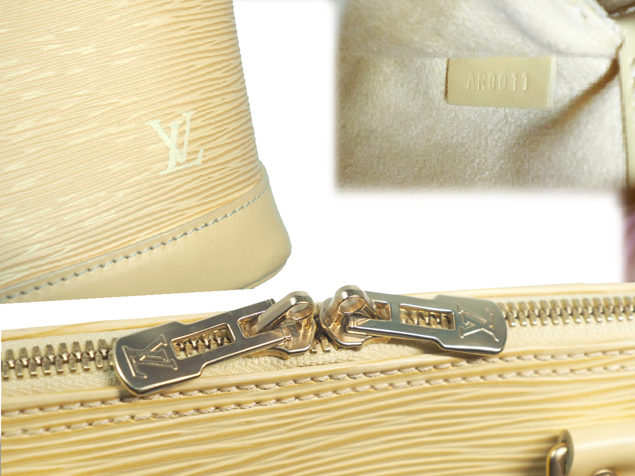 Louis Vuitton Vanilla Epi Leather Alma PM Tote Bag (AR0011) - Image 8