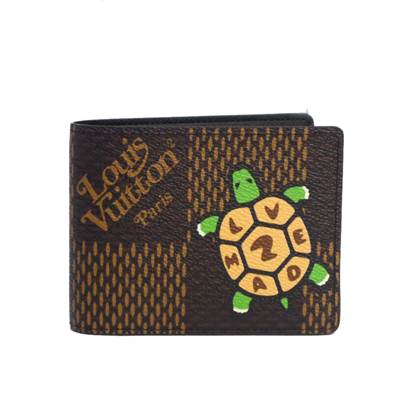 Louis Vuitton N60396 Giant Damier Ebene canvas with Tortoise “LV made” Multiple Wallet (RA3260)