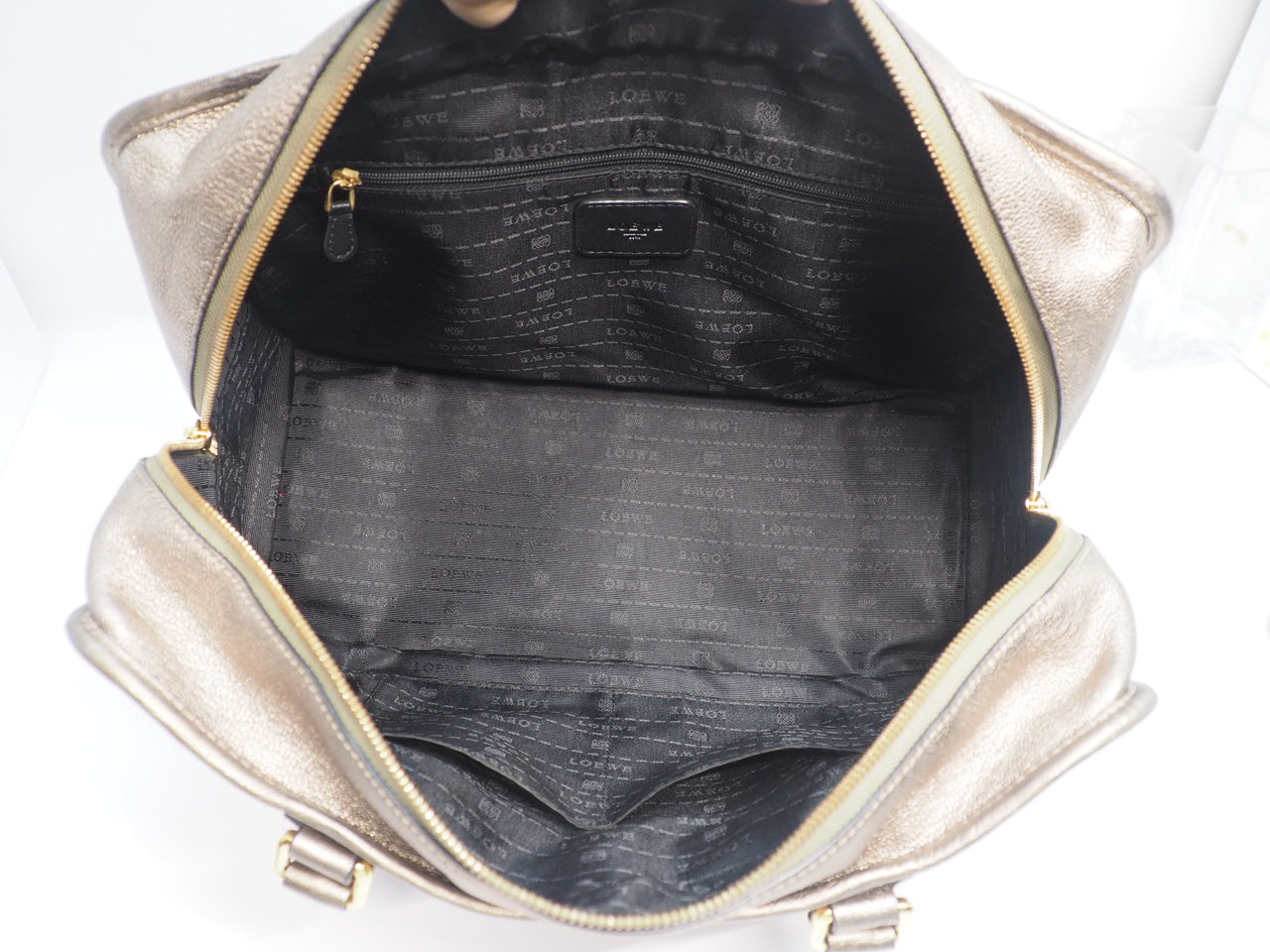 Loewe Limited Collection Gold/ Bronze Goat Leather Amazona 32 Large Tote/ Laptop - Image 10