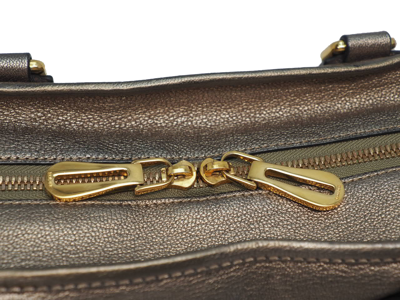 Loewe Limited Collection Gold/ Bronze Goat Leather Amazona 32 Large Tote/ Laptop - Image 9