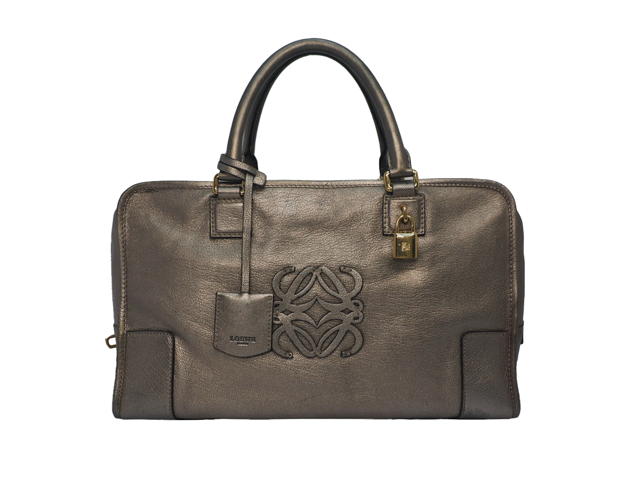 Loewe Limited Collection Gold/ Bronze Goat Leather Amazona 32 Large Tote/ Laptop