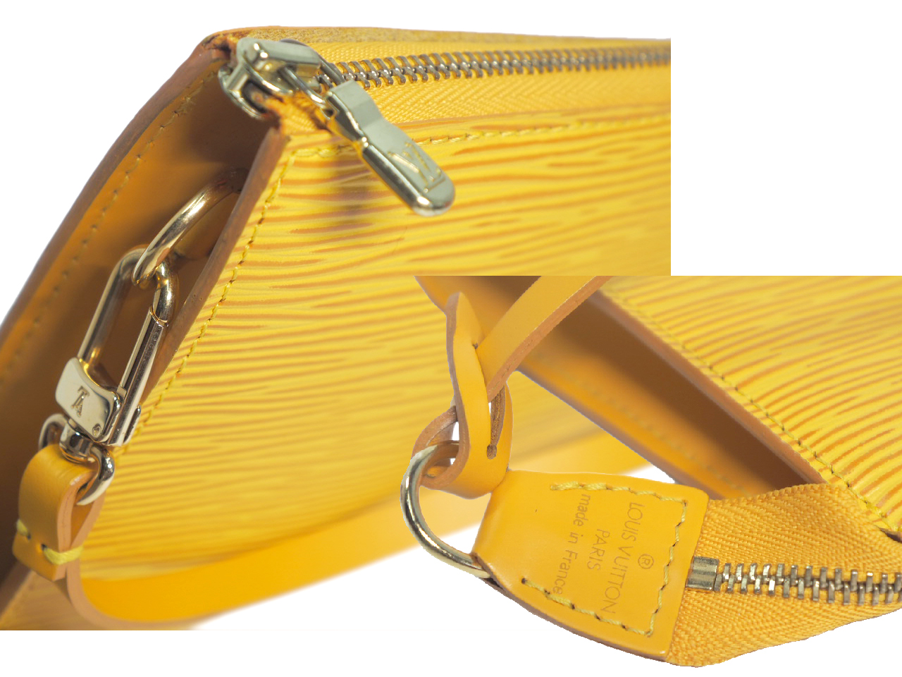 Louis Vuitton Epi Leather Yellow/ Purple Accessories Pouch (AR1022) - Image 8