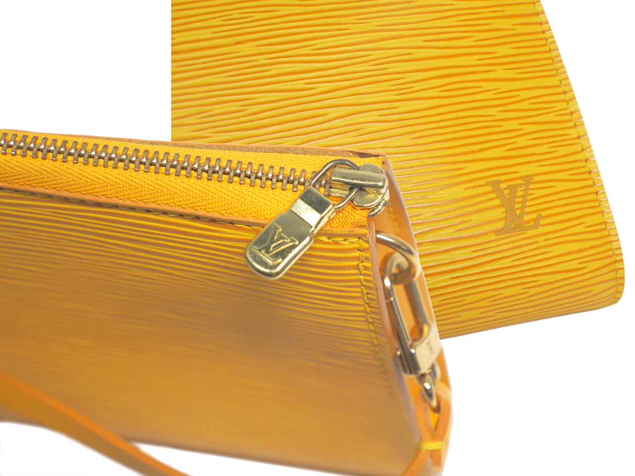 Louis Vuitton Epi Leather Yellow/ Purple Accessories Pouch (AR1022) - Image 6