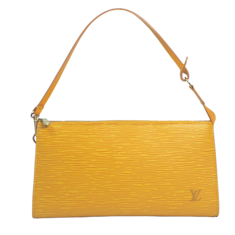 Louis Vuitton M52949 Epi Leather Jaune Yellow/ Purple Accessories Pouch (AR0091)