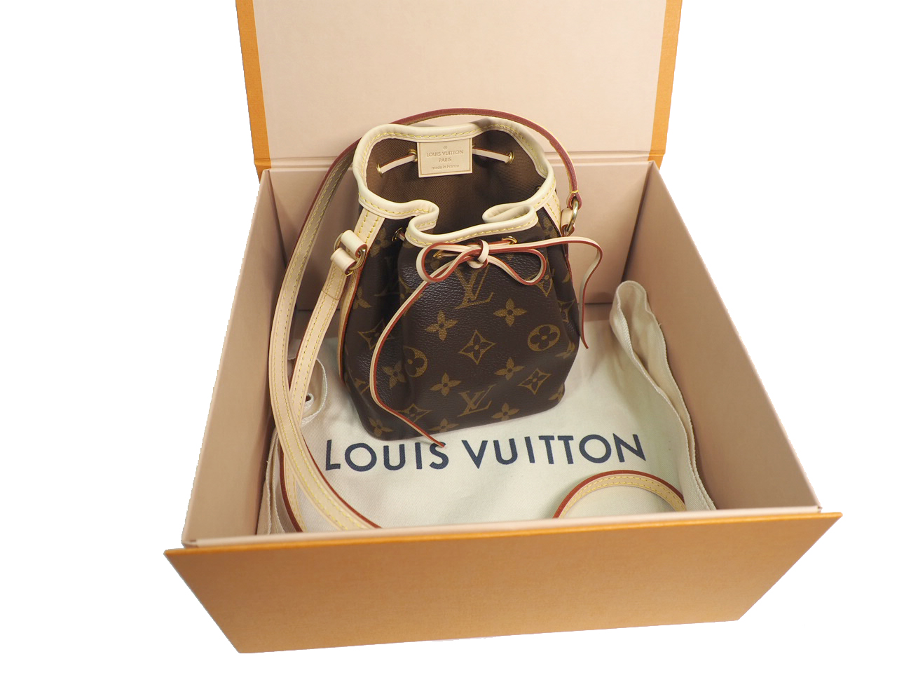 Louis Vuitton Monogram Canvas M41346 Nano Noe Mini Crossbody bag (SR4200)