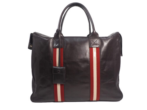 Bally Brown Soft Calf Leather Business Document/ Laptop Tote