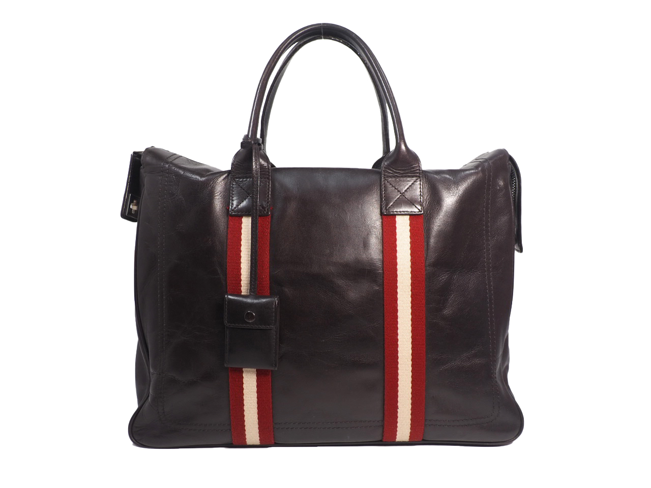 Bally Brown Soft Calf Leather Business Document/ Laptop Tote - Image 3