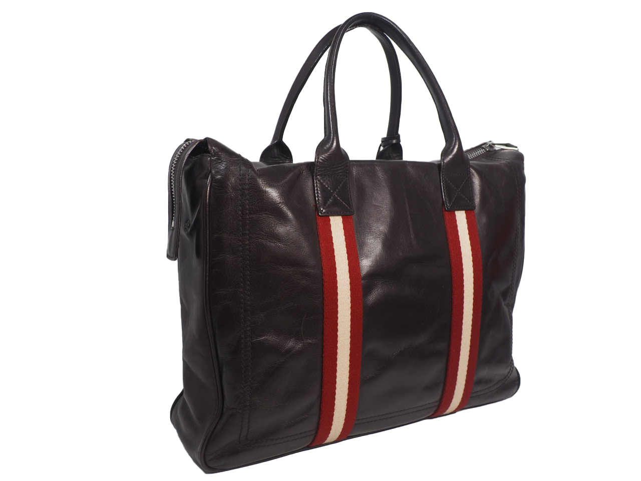 Bally Brown Soft Calf Leather Business Document/ Laptop Tote - Image 5
