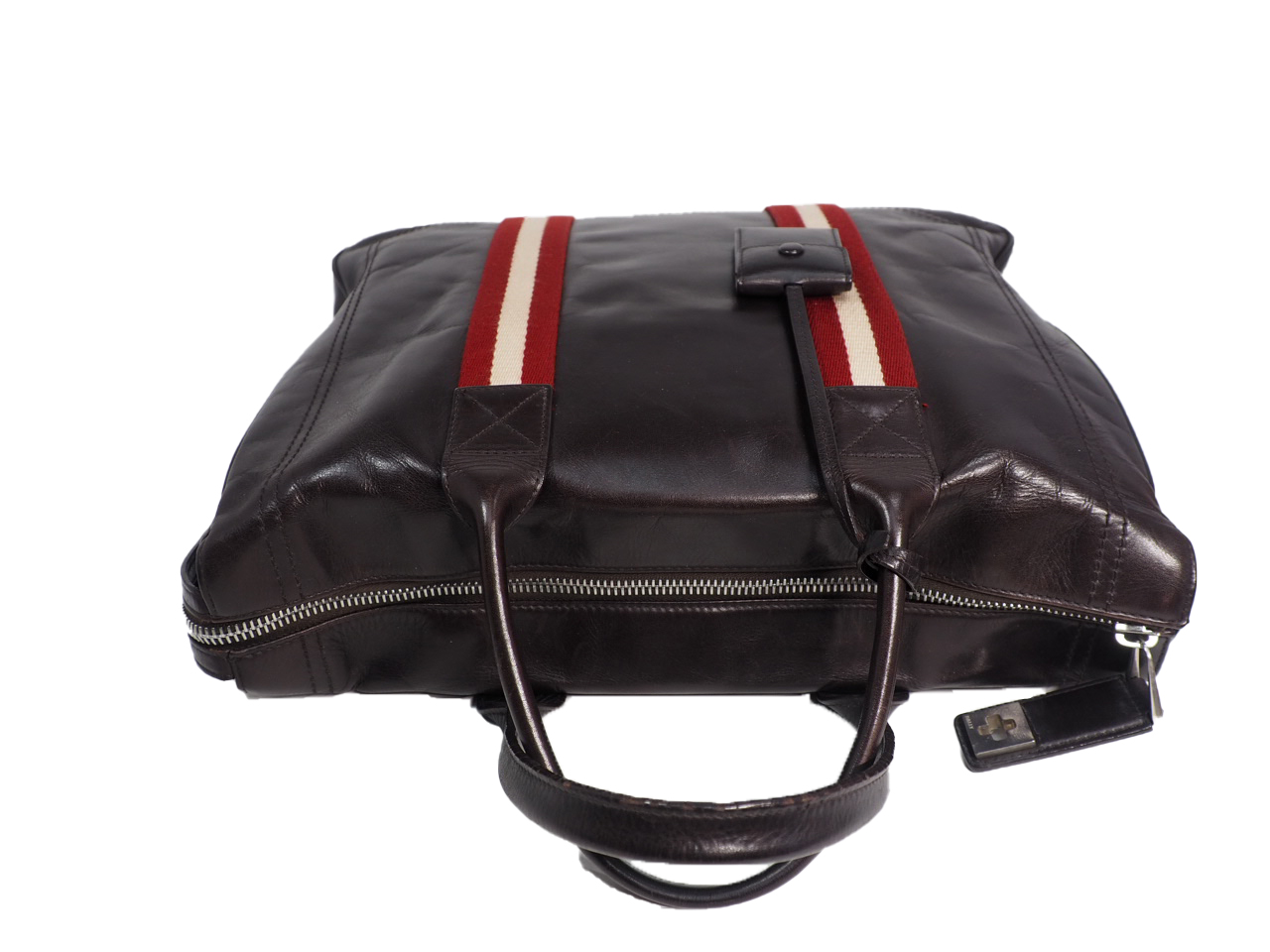Bally Brown Soft Calf Leather Business Document/ Laptop Tote - Image 7