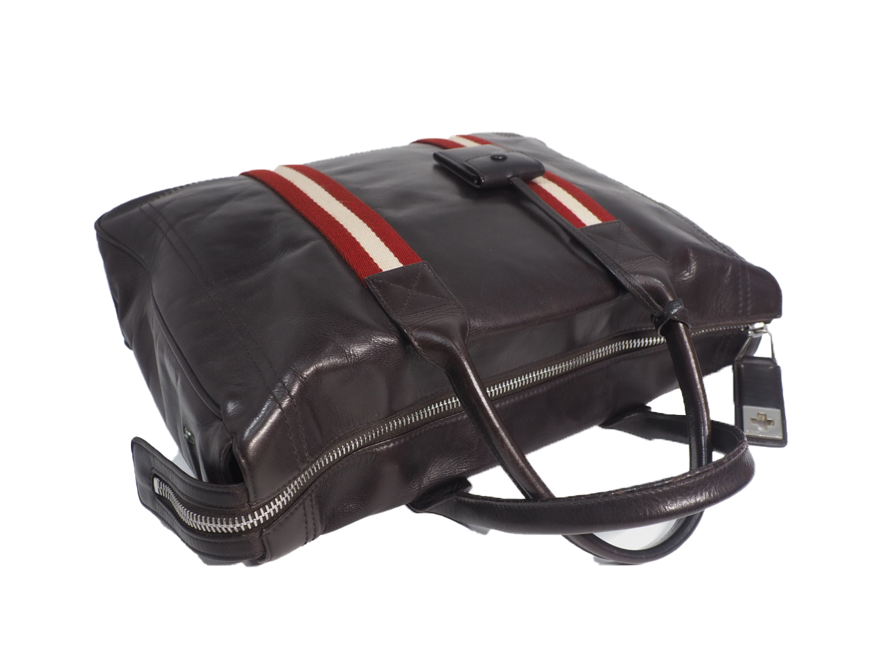 Bally Brown Soft Calf Leather Business Document/ Laptop Tote - Image 9