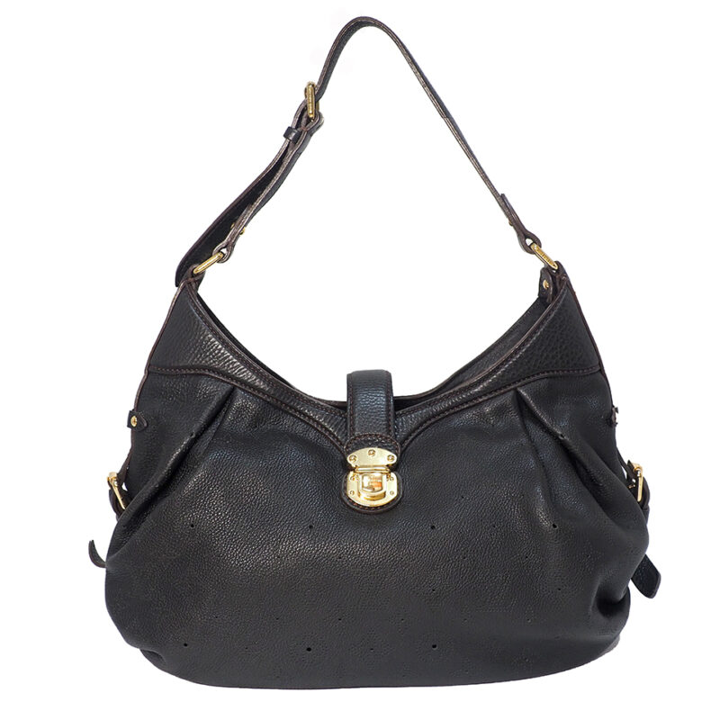 Louis Vuitton M95972 Black Mahina Leather XS Bag (AR0038)
