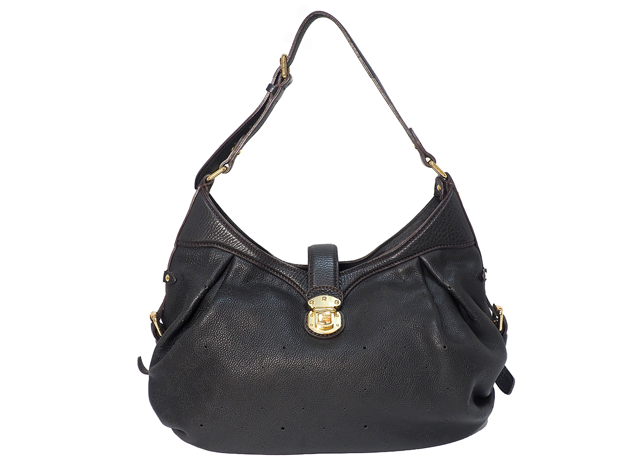 Louis Vuitton M95972 Black Mahina Leather XS Bag (AR0038)