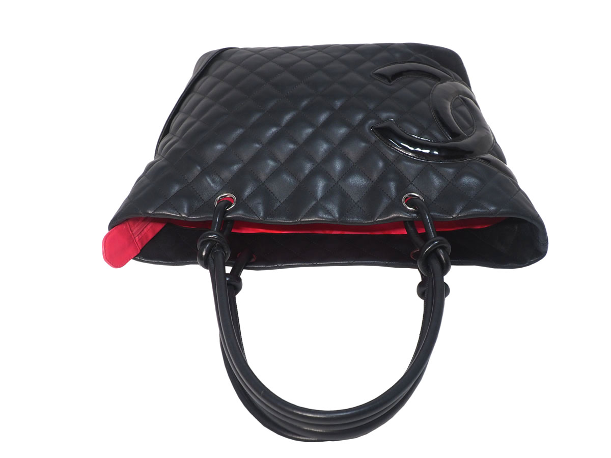 Chanel 15135898 Cambon Quilted Black CC Shopping Large Tote - Image 5