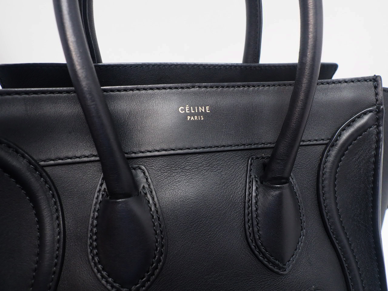 Celine Black 167793HSC.38NO Micro Luggage Tote - Image 8