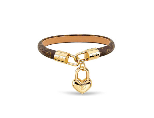Louis Vuitton M6451F Monogram Canvas Crazy in Lock Bracelet Size 17
