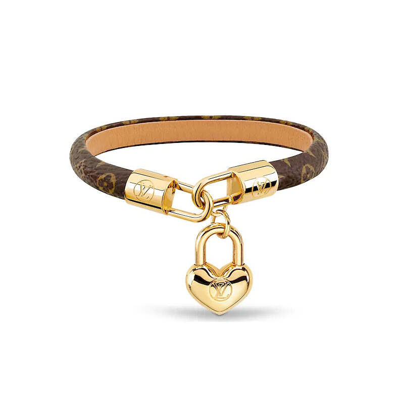 Louis Vuitton M6451F Monogram Canvas Crazy in Lock Bracelet Size 17