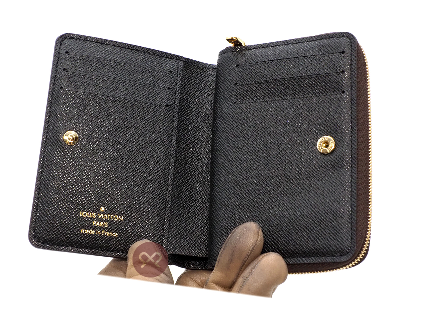 BRAND NEW ! Louis Vuitton M81461 Lou Wallet Monogram Giant Reverse Canvas Compact Wallet - Image 3