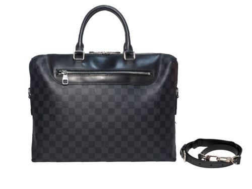 Louis Vuitton N48260 Damier Graphite PORTE-DOCUMENTS JOUR Tote with Strap (CA3197)