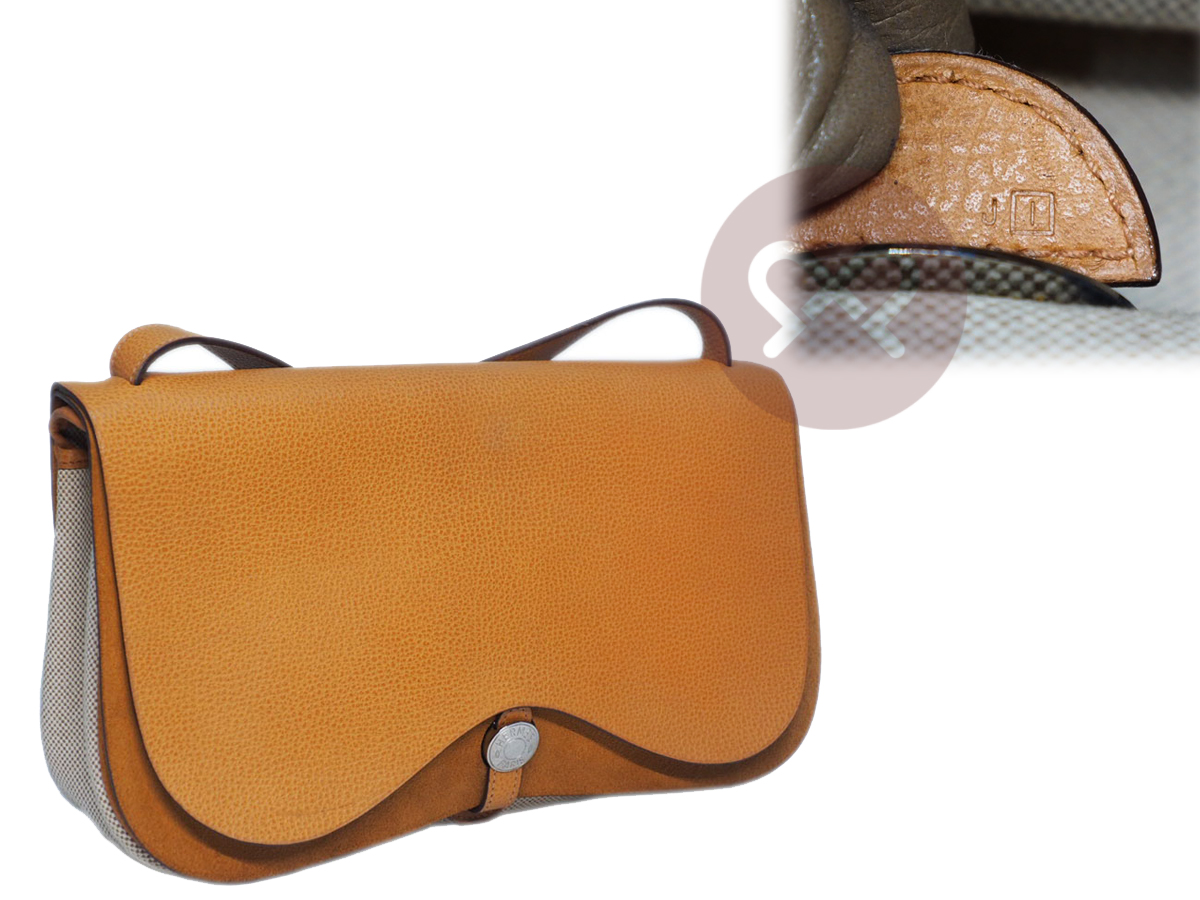 Hermes Toile Beige/ Gold Leather Colorado MM 'I' Stamp 3-way bag - Image 2