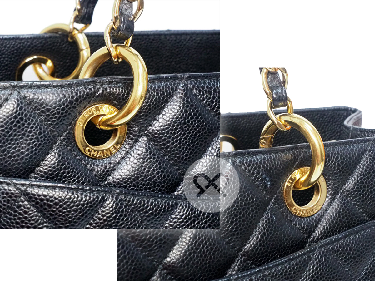 Chanel 15918235 Black Caviar Grand Shopping Tote Gold Hardware - Image 5