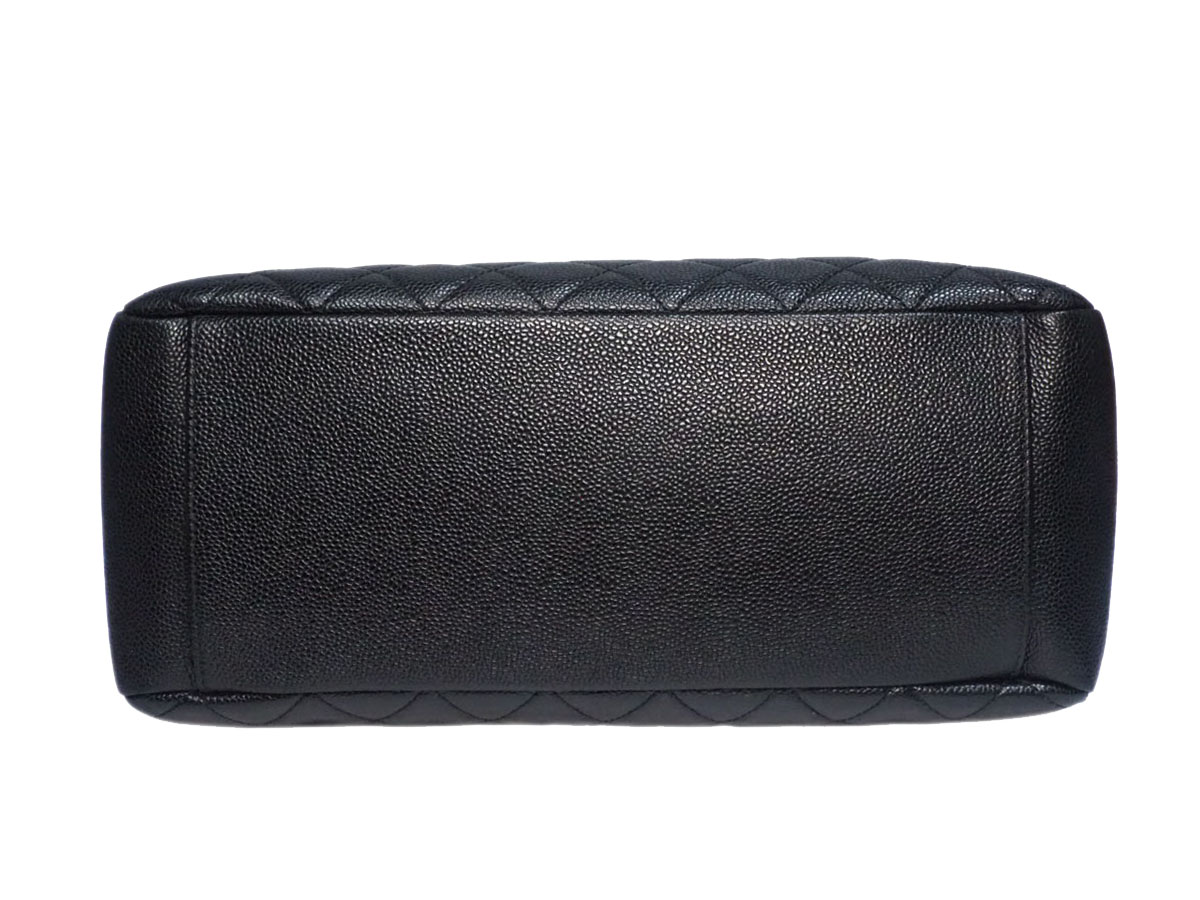 Chanel 15918235 Black Caviar Grand Shopping Tote Gold Hardware - Image 7