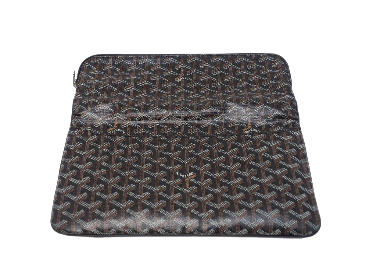 Goyard Black Goyardine Sainte Marie Reversible Pochette Clutch-SAR020171 - Image 4