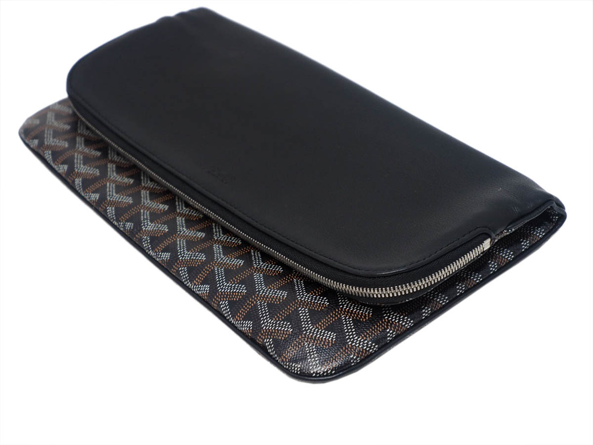 Goyard Black Goyardine Sainte Marie Reversible Pochette Clutch-SAR020171 - Image 5