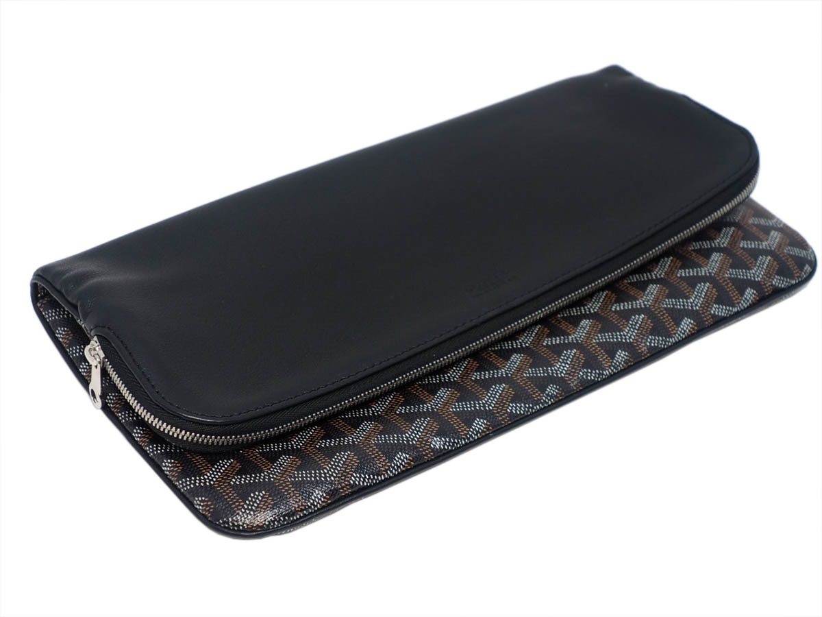 Goyard Black Goyardine Sainte Marie Reversible Pochette Clutch-SAR020171 - Image 6