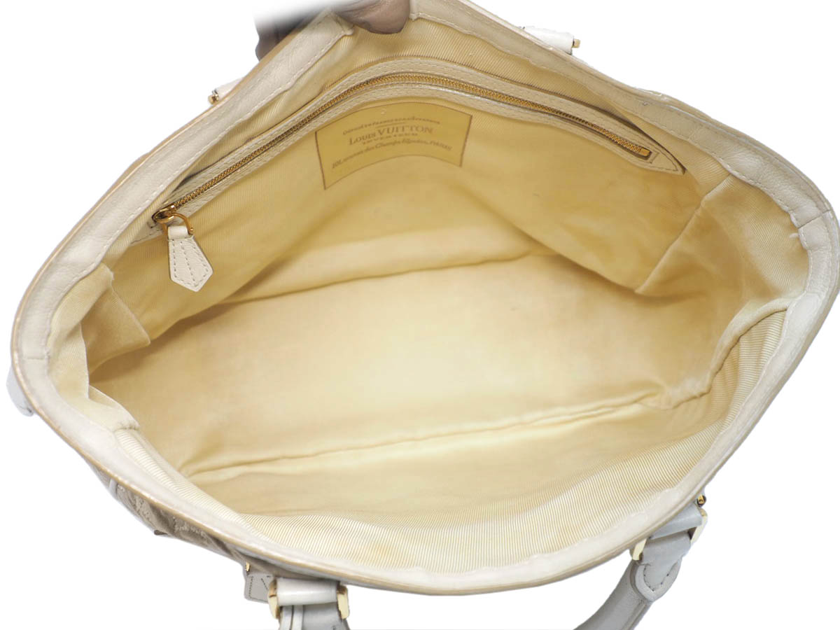 Louis Vuitton Limited Edition M93495 Monogram Sabbia Blanc Cabas MM Tote Bag (FO4160) - Image 9