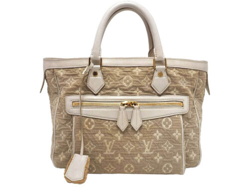 Louis Vuitton Limited Edition M93495 Monogram Sabbia Blanc Cabas MM Tote Bag (FO4160)