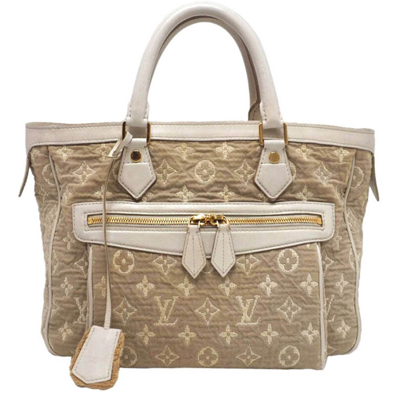 Louis Vuitton Limited Edition M93495 Monogram Sabbia Blanc Cabas MM Tote Bag (FO4160)