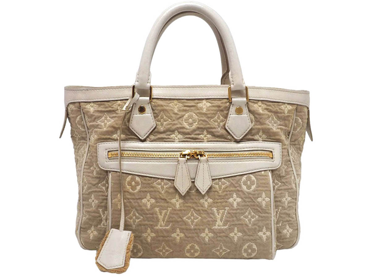 Louis Vuitton Limited Edition M93495 Monogram Sabbia Blanc Cabas MM Tote Bag (FO4160)