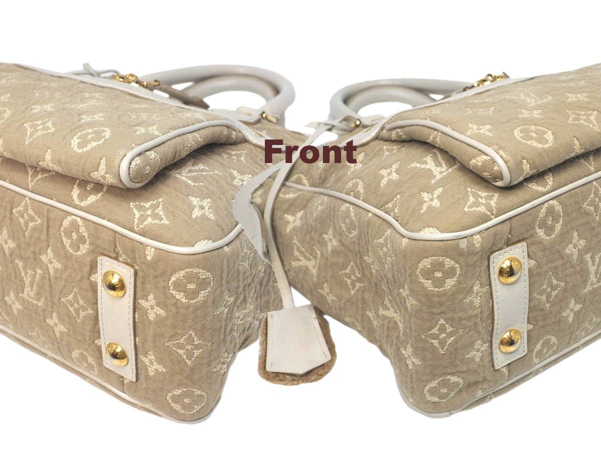 Louis Vuitton Limited Edition M93495 Monogram Sabbia Blanc Cabas MM Tote Bag (FO4160) - Image 6