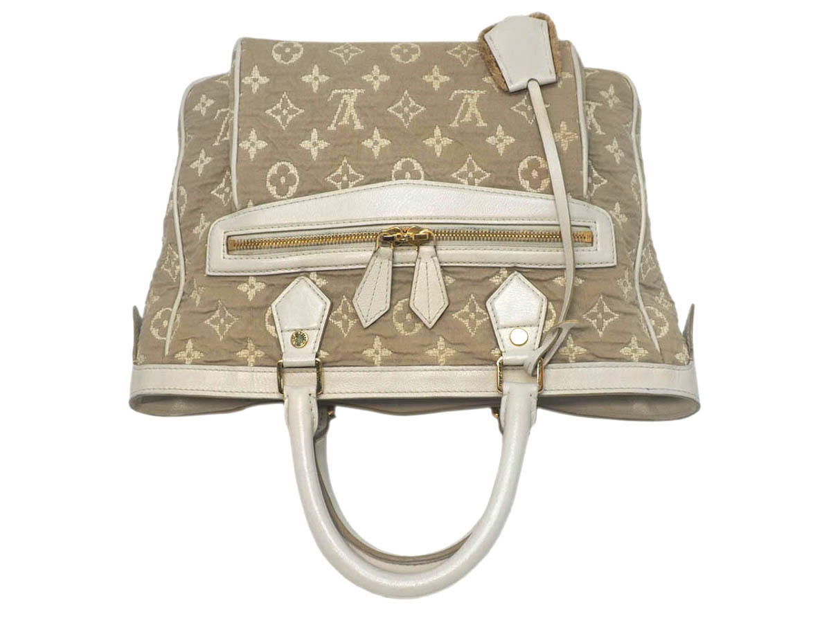 Louis Vuitton Limited Edition M93495 Monogram Sabbia Blanc Cabas MM Tote Bag (FO4160) - Image 8