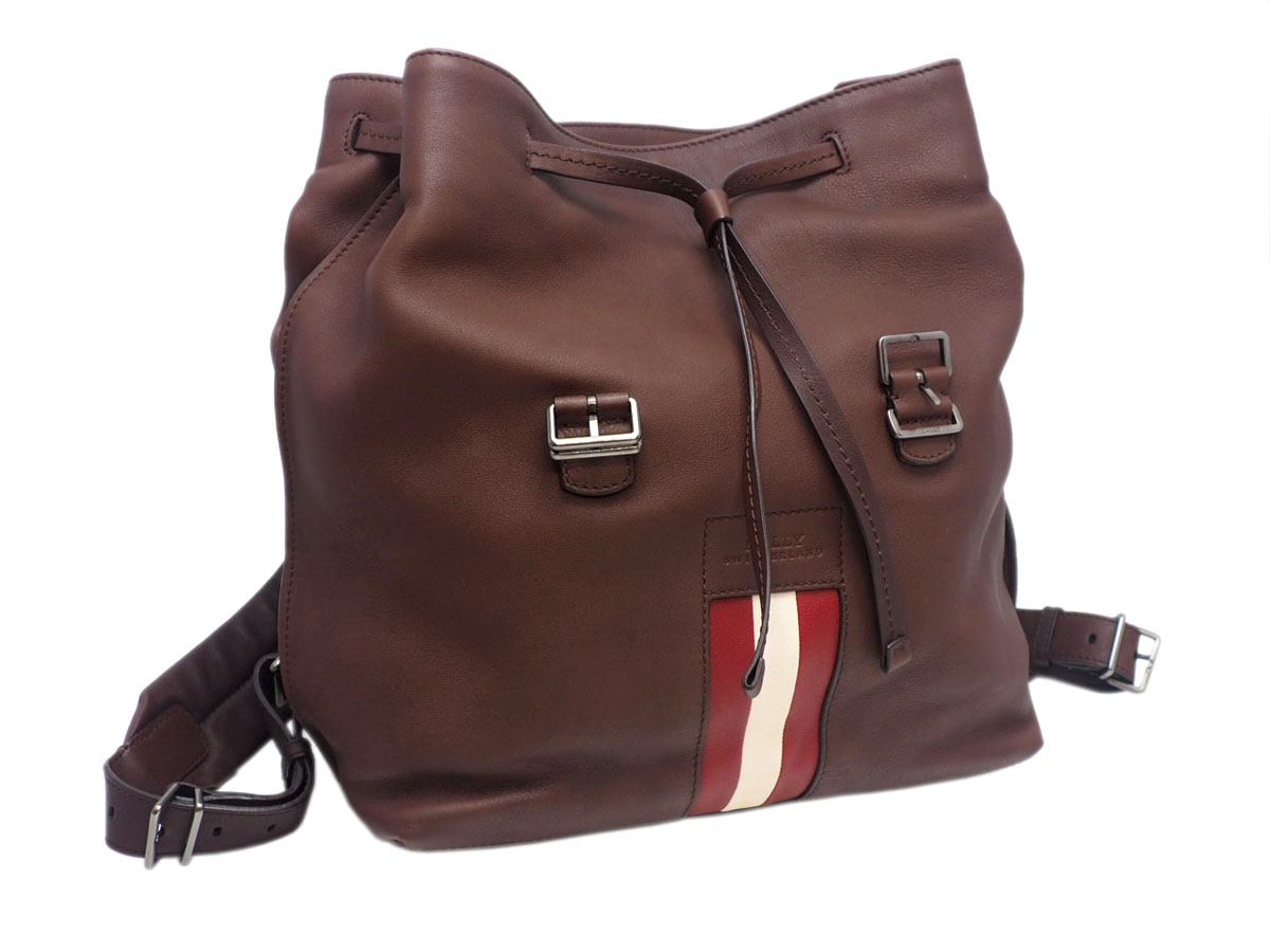 Bally Biscan/ 11 Chestnut Brown Soft Calf Leather Business Document/ Laptop Backpack - Image 8