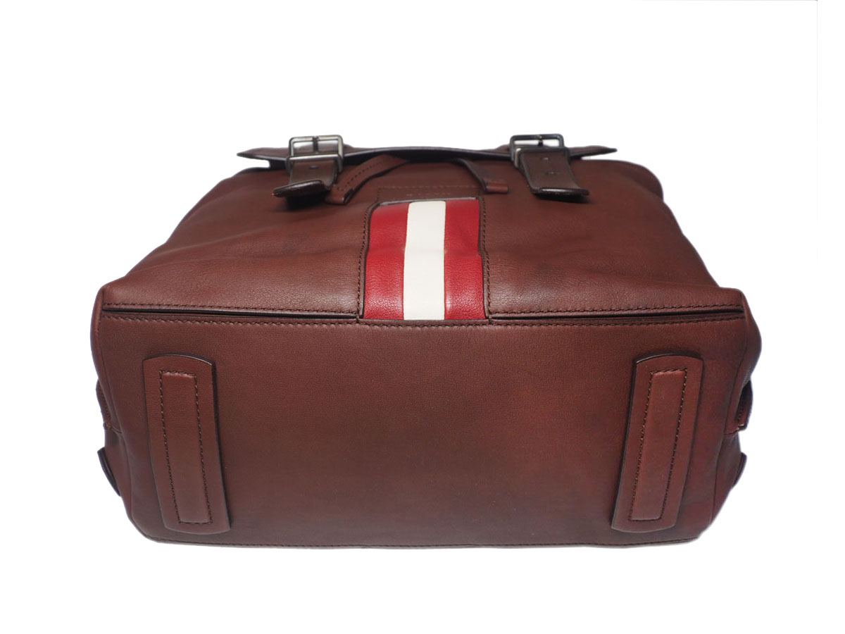 Bally Biscan/ 11 Chestnut Brown Soft Calf Leather Business Document/ Laptop Backpack - Image 5