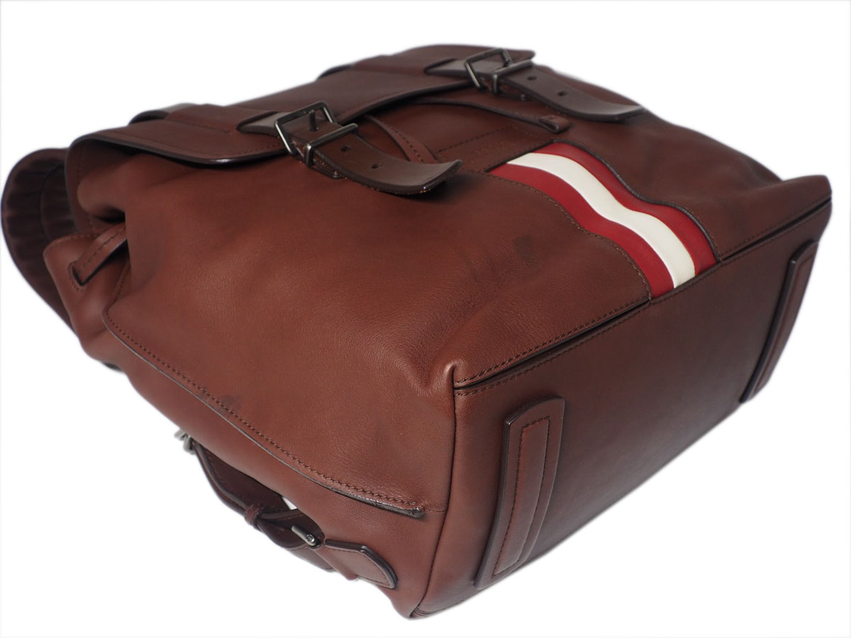 Bally Biscan/ 11 Chestnut Brown Soft Calf Leather Business Document/ Laptop Backpack - Image 7
