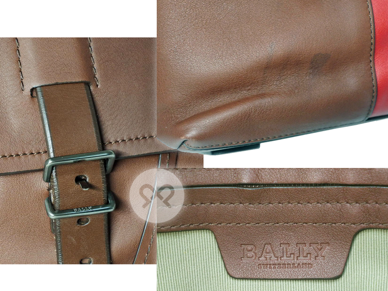 Bally Biscan/ 11 Chestnut Brown Soft Calf Leather Business Document/ Laptop Backpack - Image 10